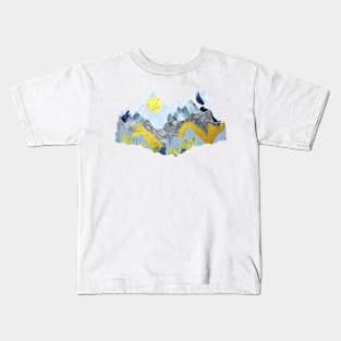 Topaz and Emerald Mountains Kids T-Shirt